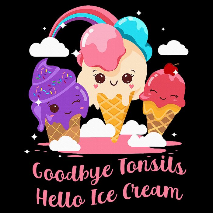 Goodbye Tonsils Hello Ice Cream Tonsillectomy Surgery 16 in Basic Backpack