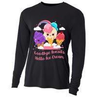 Goodbye Tonsils Hello Ice Cream Tonsillectomy Surgery Cooling Performance Long Sleeve Crew
