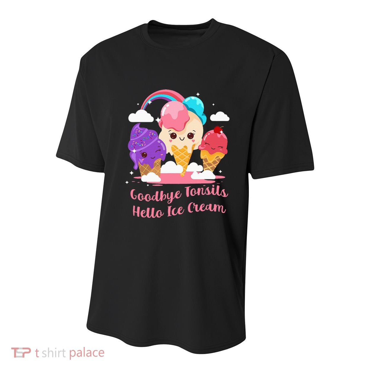 Goodbye Tonsils Hello Ice Cream Tonsillectomy Surgery Youth Performance Sprint T-Shirt