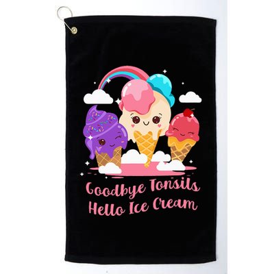 Goodbye Tonsils Hello Ice Cream Tonsillectomy Surgery Golf Towel