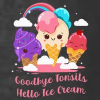 Goodbye Tonsils Hello Ice Cream Tonsillectomy Surgery T-Shirt