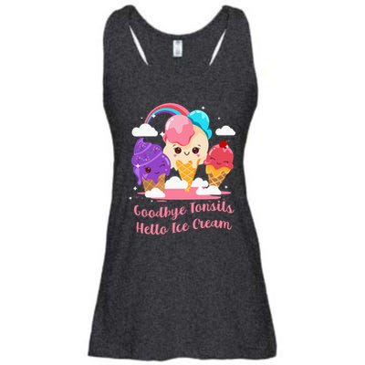 Goodbye Tonsils Hello Ice Cream Tonsillectomy Surgery Ladies Essential Flowy Tank