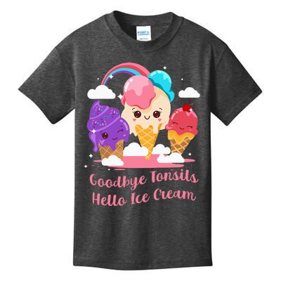 Goodbye Tonsils Hello Ice Cream Tonsillectomy Surgery Kids T-Shirt