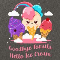 Goodbye Tonsils Hello Ice Cream Tonsillectomy Surgery Cotton Canvas Backpack