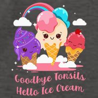 Goodbye Tonsils Hello Ice Cream Tonsillectomy Surgery Vector Backpack