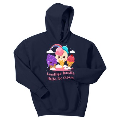 Goodbye Tonsils Hello Ice Cream Tonsillectomy Surgery Kids Hoodie