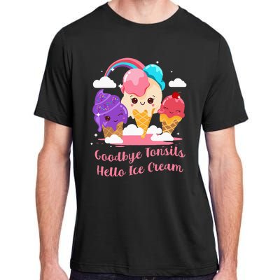 Goodbye Tonsils Hello Ice Cream Tonsillectomy Surgery Adult ChromaSoft Performance T-Shirt