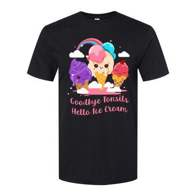 Goodbye Tonsils Hello Ice Cream Tonsillectomy Surgery Softstyle CVC T-Shirt