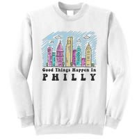 Good Things Happen In Philly Shirt, Philadelphia Skyline Sweatshirt