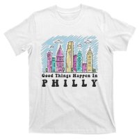 Good Things Happen In Philly Shirt, Philadelphia Skyline T-Shirt