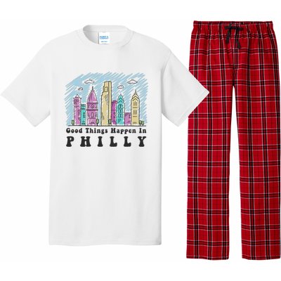 Good Things Happen In Philly Shirt, Philadelphia Skyline Pajama Set