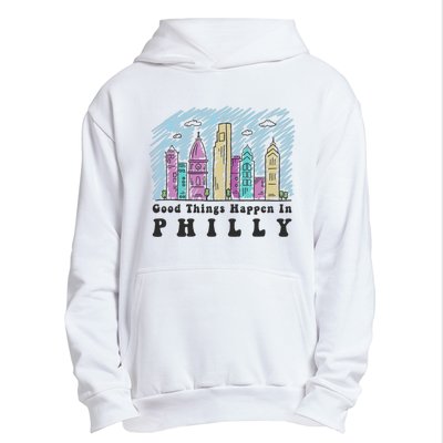 Good Things Happen In Philly Shirt, Philadelphia Skyline Urban Pullover Hoodie