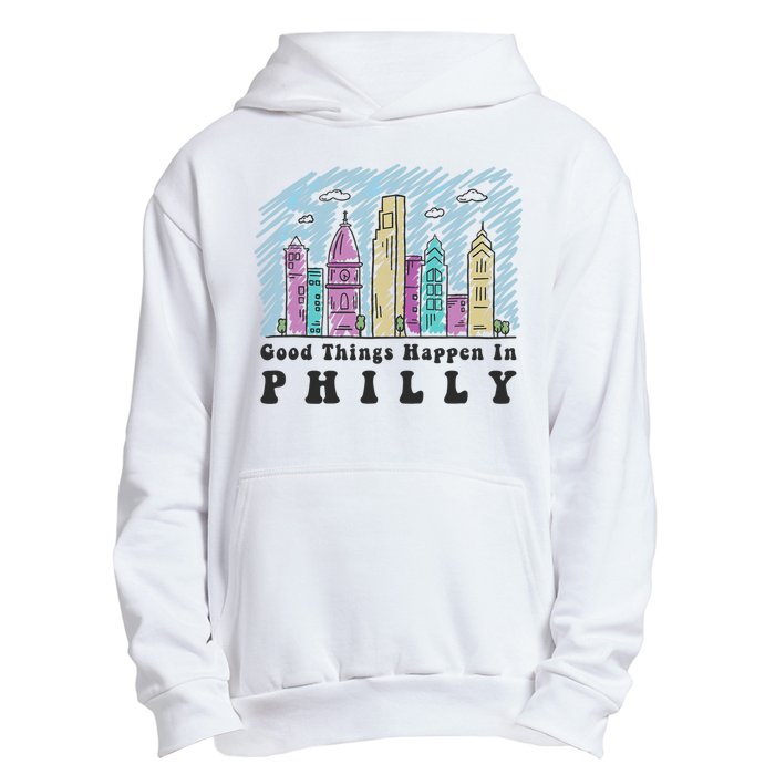 Good Things Happen In Philly Shirt, Philadelphia Skyline Urban Pullover Hoodie