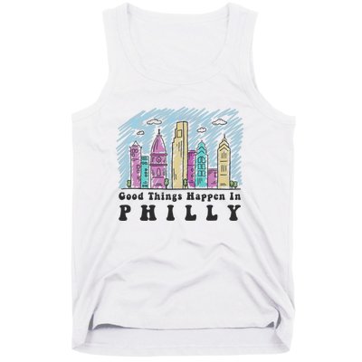 Good Things Happen In Philly Shirt, Philadelphia Skyline Tank Top