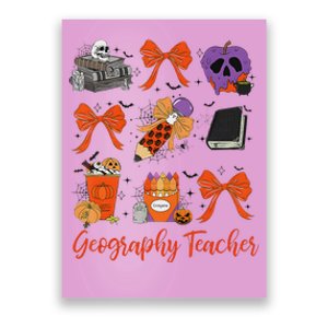 Geography Teacher Halloween Pencil Costume Design Poster