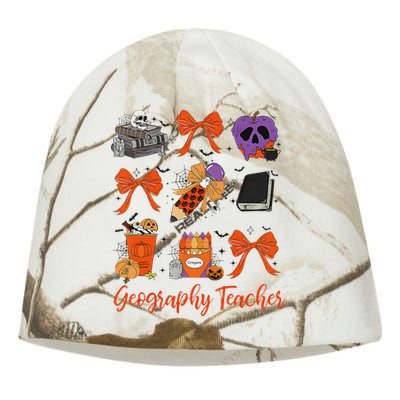 Geography Teacher Halloween Pencil Costume Design Kati - Camo Knit Beanie