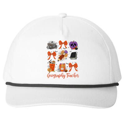 Geography Teacher Halloween Pencil Costume Design Snapback Five-Panel Rope Hat