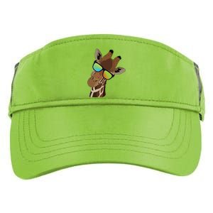 Good Time Hipster Giraffe, Giraffe Sunglasses Gift Adult Drive Performance Visor