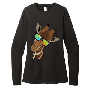 Good Time Hipster Giraffe, Giraffe Sunglasses Gift Womens CVC Long Sleeve Shirt