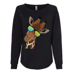 Good Time Hipster Giraffe, Giraffe Sunglasses Gift Womens California Wash Sweatshirt