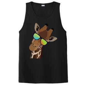 Good Time Hipster Giraffe, Giraffe Sunglasses Gift PosiCharge Competitor Tank