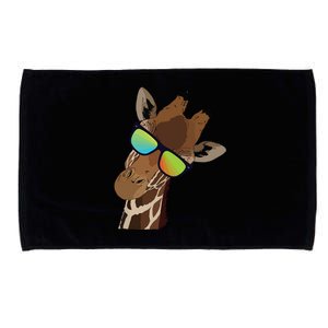 Good Time Hipster Giraffe, Giraffe Sunglasses Gift Microfiber Hand Towel