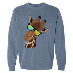 Good Time Hipster Giraffe, Giraffe Sunglasses Gift Garment-Dyed Sweatshirt