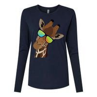 Good Time Hipster Giraffe, Giraffe Sunglasses Gift Womens Cotton Relaxed Long Sleeve T-Shirt