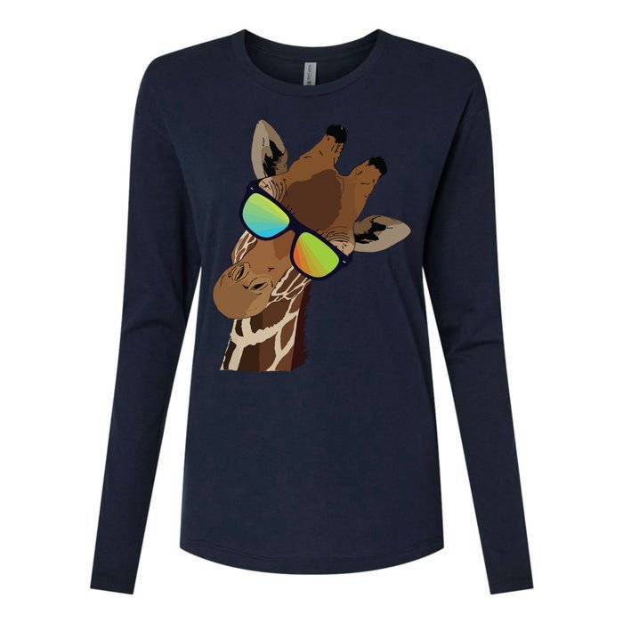 Good Time Hipster Giraffe, Giraffe Sunglasses Gift Womens Cotton Relaxed Long Sleeve T-Shirt