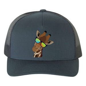 Good Time Hipster Giraffe, Giraffe Sunglasses Gift Yupoong Adult 5-Panel Trucker Hat