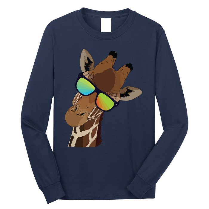 Good Time Hipster Giraffe, Giraffe Sunglasses Gift Long Sleeve Shirt