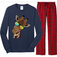 Good Time Hipster Giraffe, Giraffe Sunglasses Gift Long Sleeve Pajama Set