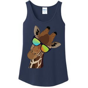 Good Time Hipster Giraffe, Giraffe Sunglasses Gift Ladies Essential Tank