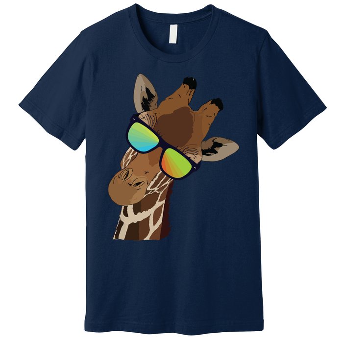 Good Time Hipster Giraffe, Giraffe Sunglasses Gift Premium T-Shirt