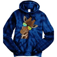 Good Time Hipster Giraffe, Giraffe Sunglasses Gift Tie Dye Hoodie