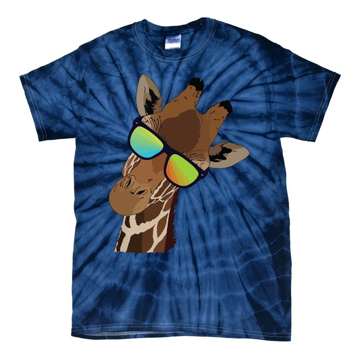 Good Time Hipster Giraffe, Giraffe Sunglasses Gift Tie-Dye T-Shirt