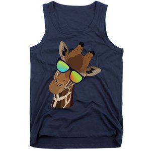 Good Time Hipster Giraffe, Giraffe Sunglasses Gift Tank Top