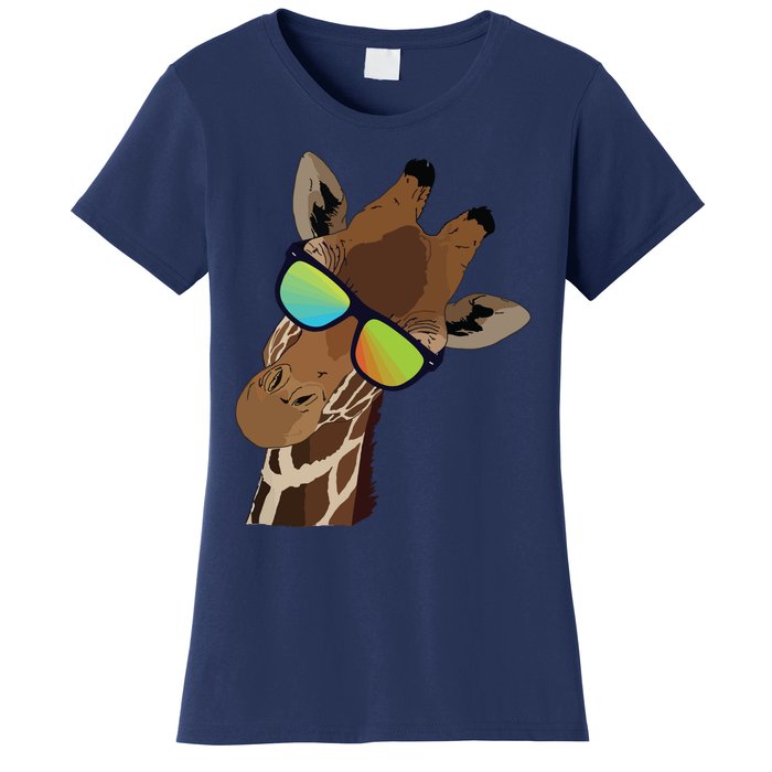 Good Time Hipster Giraffe, Giraffe Sunglasses Gift Women's T-Shirt