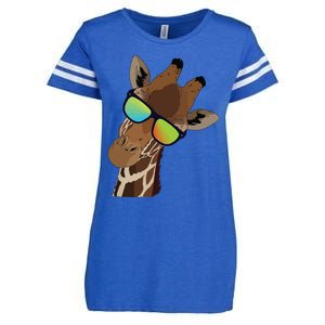 Good Time Hipster Giraffe, Giraffe Sunglasses Gift Enza Ladies Jersey Football T-Shirt