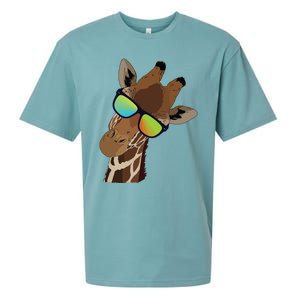 Good Time Hipster Giraffe, Giraffe Sunglasses Gift Sueded Cloud Jersey T-Shirt