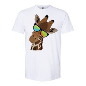 Good Time Hipster Giraffe, Giraffe Sunglasses Gift Softstyle CVC T-Shirt