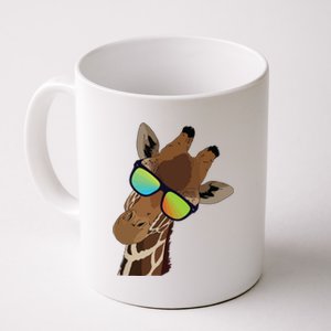 Good Time Hipster Giraffe, Giraffe Sunglasses Gift Coffee Mug