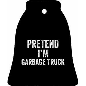 Garbage Truck Halloween Costume Pretend I'm Garbage Truck Ceramic Bell Ornament