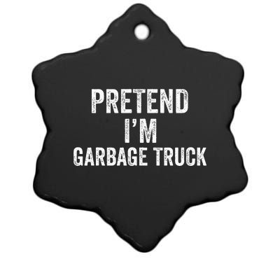 Garbage Truck Halloween Costume Pretend I'm Garbage Truck Ceramic Star Ornament