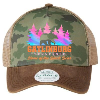 Gatlinburg Tennessee Home Of The Black Bear Legacy Tie Dye Trucker Hat