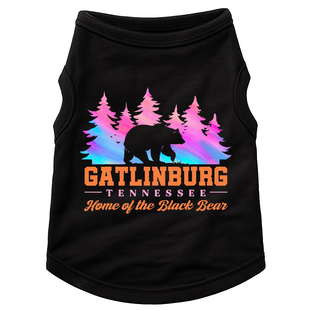 Gatlinburg Tennessee Home Of The Black Bear Doggie Tank
