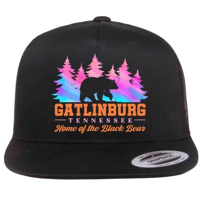 Gatlinburg Tennessee Home Of The Black Bear Flatbill Hat