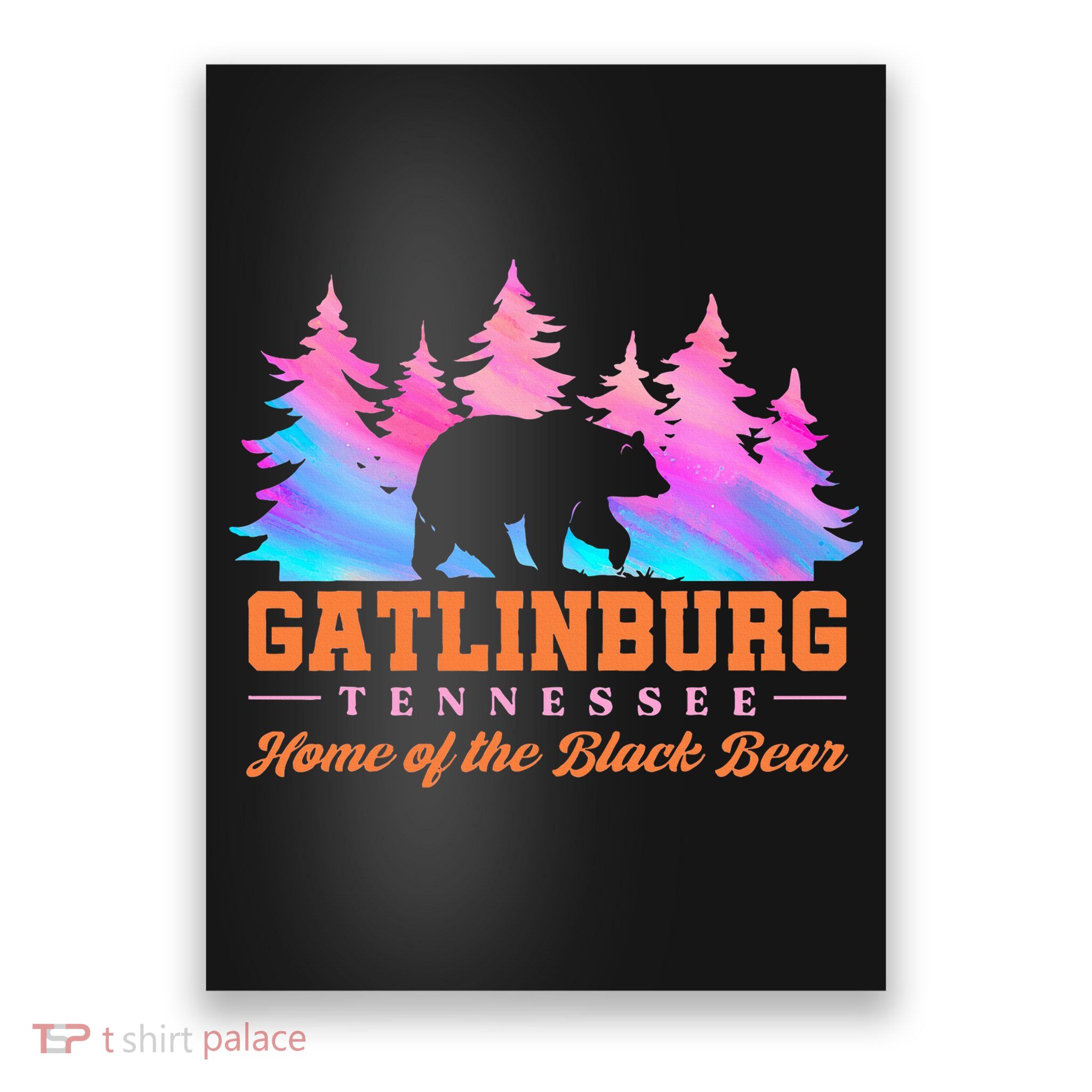 Gatlinburg Tennessee Home Of The Black Bear Poster