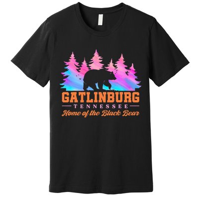 Gatlinburg Tennessee Home Of The Black Bear Premium T-Shirt