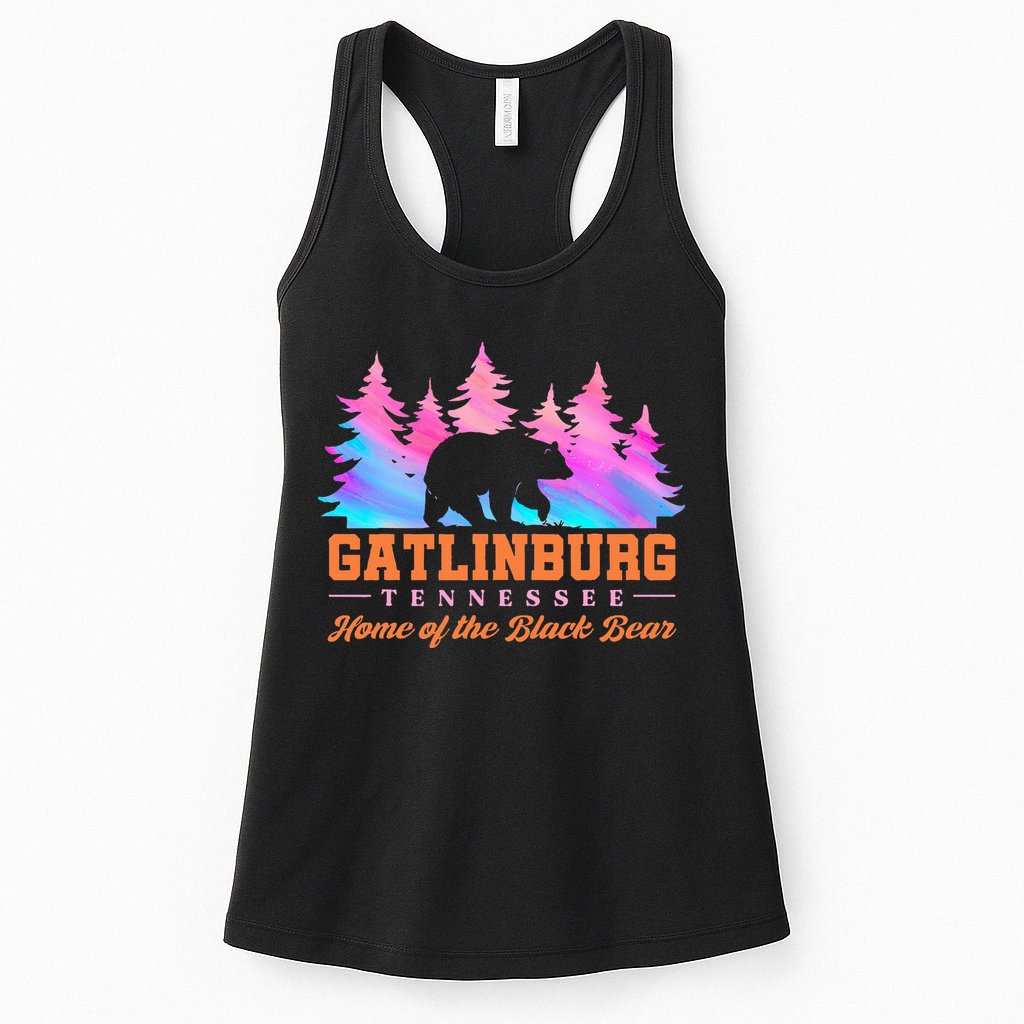 Gatlinburg Tennessee Home Of The Black Bear Womens Tank Top